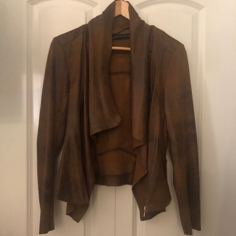 Zara faux suede jacket